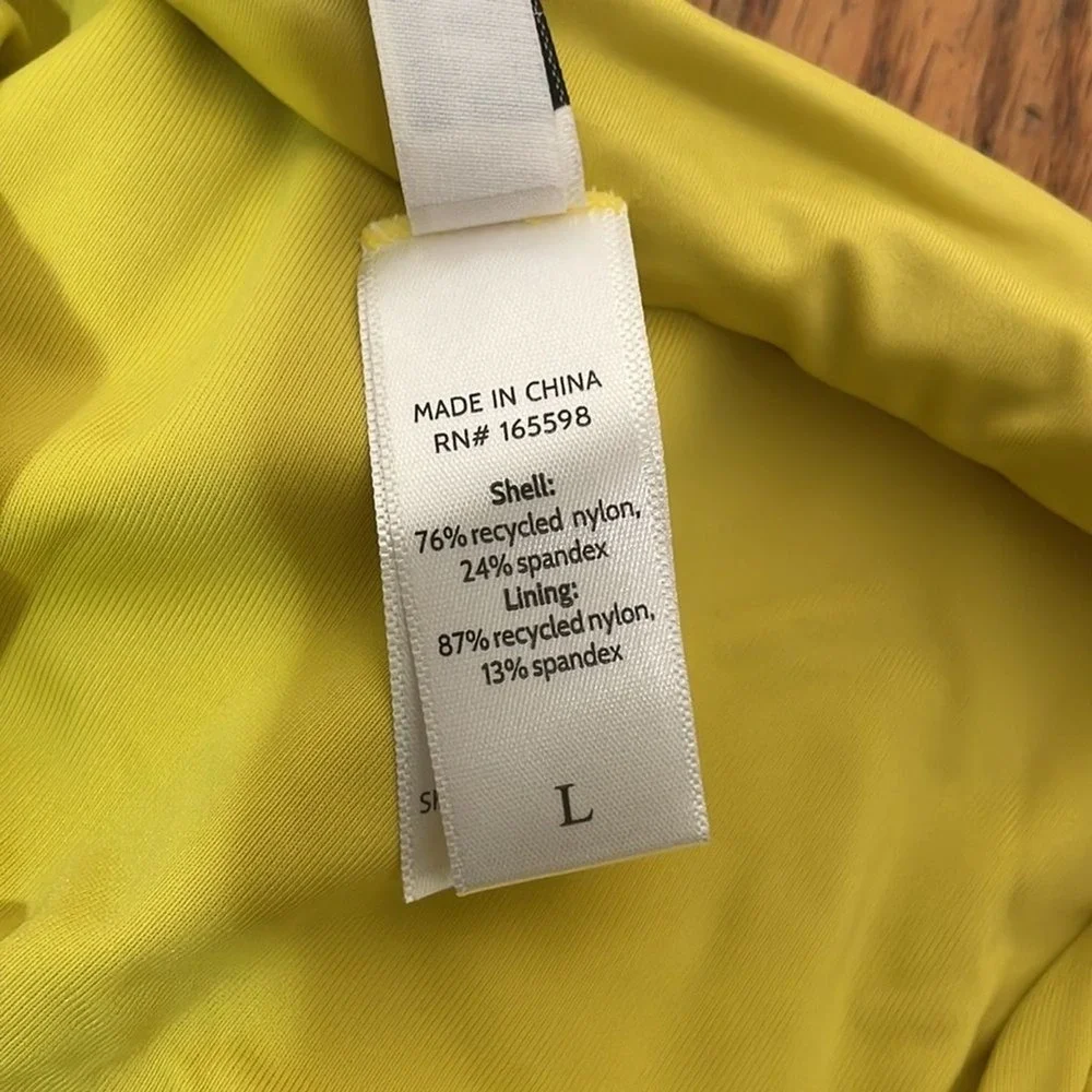 Andie Swim The Cheeky Bottom Bikini Swimsuit Honeysuckle Yellow Size L NWT‎